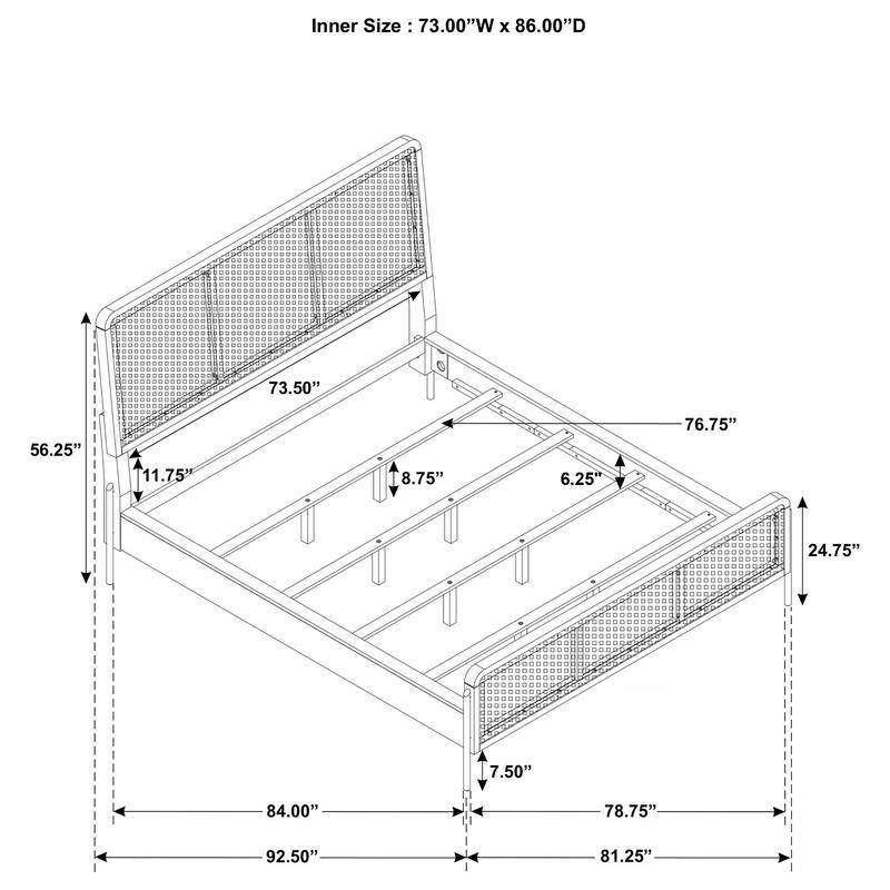 Arini California King Bedroom Set Sand Wash