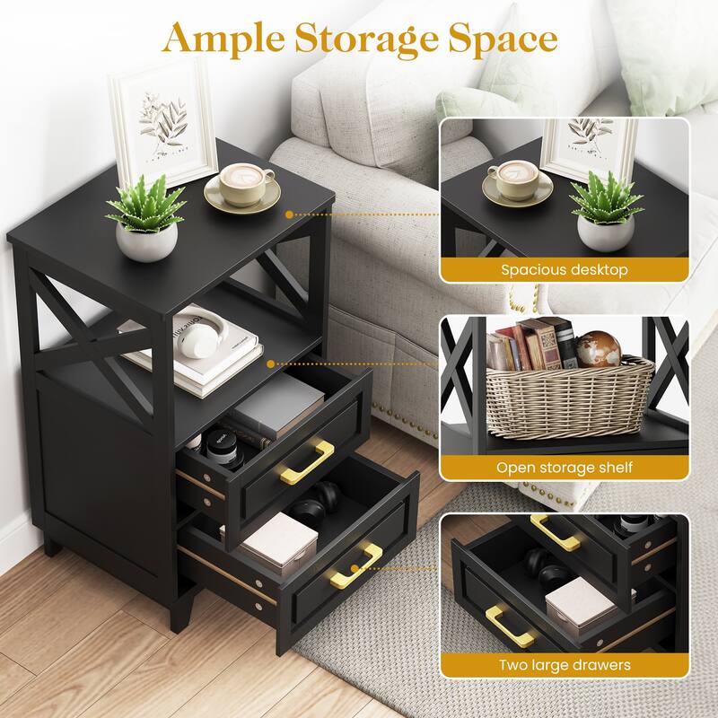 2-Drawer Nightstand