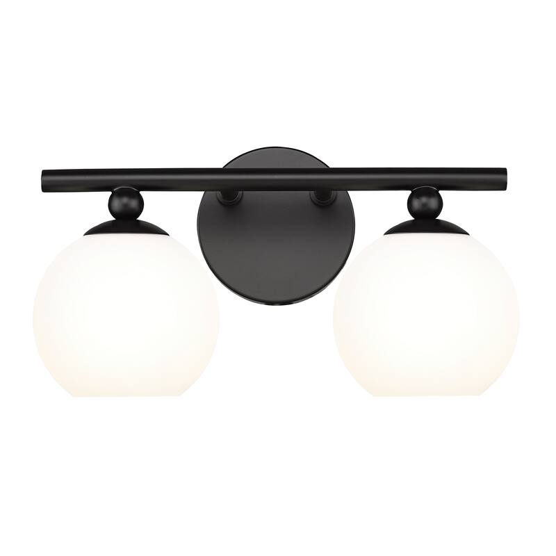 Neoma by Z-Lite 2 Light Vanity in Matte Black