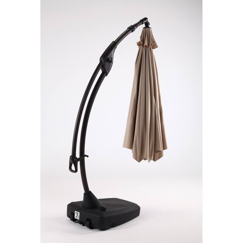 Cantilever Outdoor Umbrella with Base , Aluminum Offset Umbrella