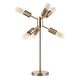 preview thumbnail 3 of 20, Lumisource Spark Contemporary Table Lamp in Black and Antique Brass - 12.25"Lx12.25"Wx22.25"H