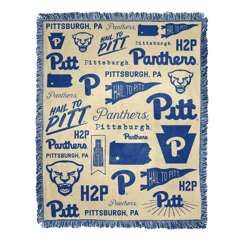 NCAA Mapping Jacquard Throw Blanket