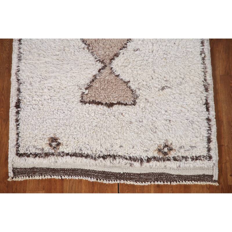 Tribal Anatolian Oriental Runner Rug Hand-knotted Wool Carpet - 3'2"x 10'11"