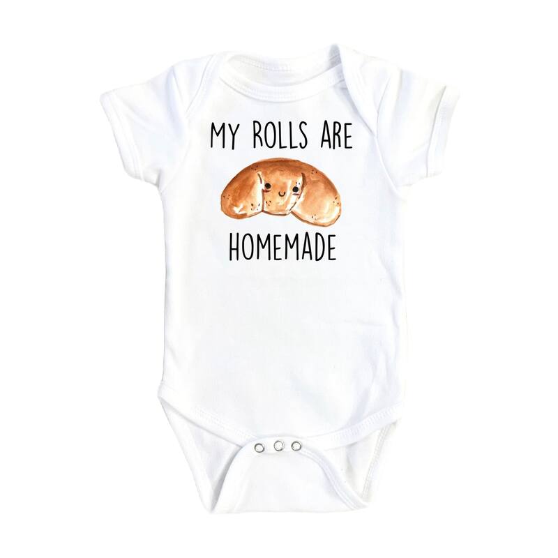 Bakery Bread - Baby Boy Girl Clothes Infant Bodysuit Funny Cute Newborn - White - 3-6M
