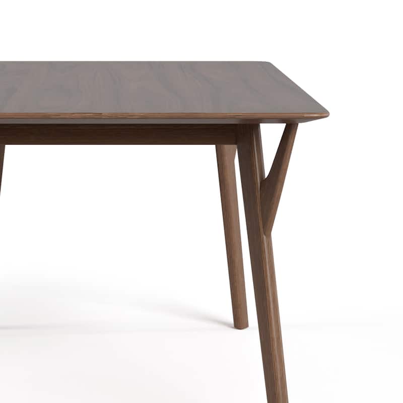 Furniture of America Beck Mid-century Walnut 59-inch Wood Dining Table