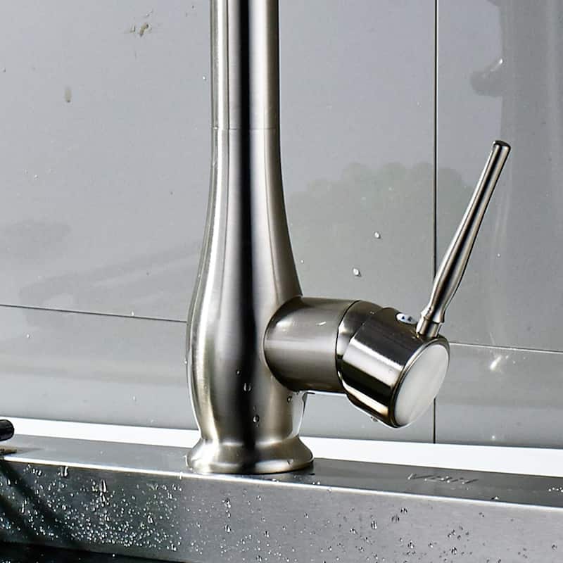 Pull Down Sprayer Single Handle Kitchen Sink Tap
