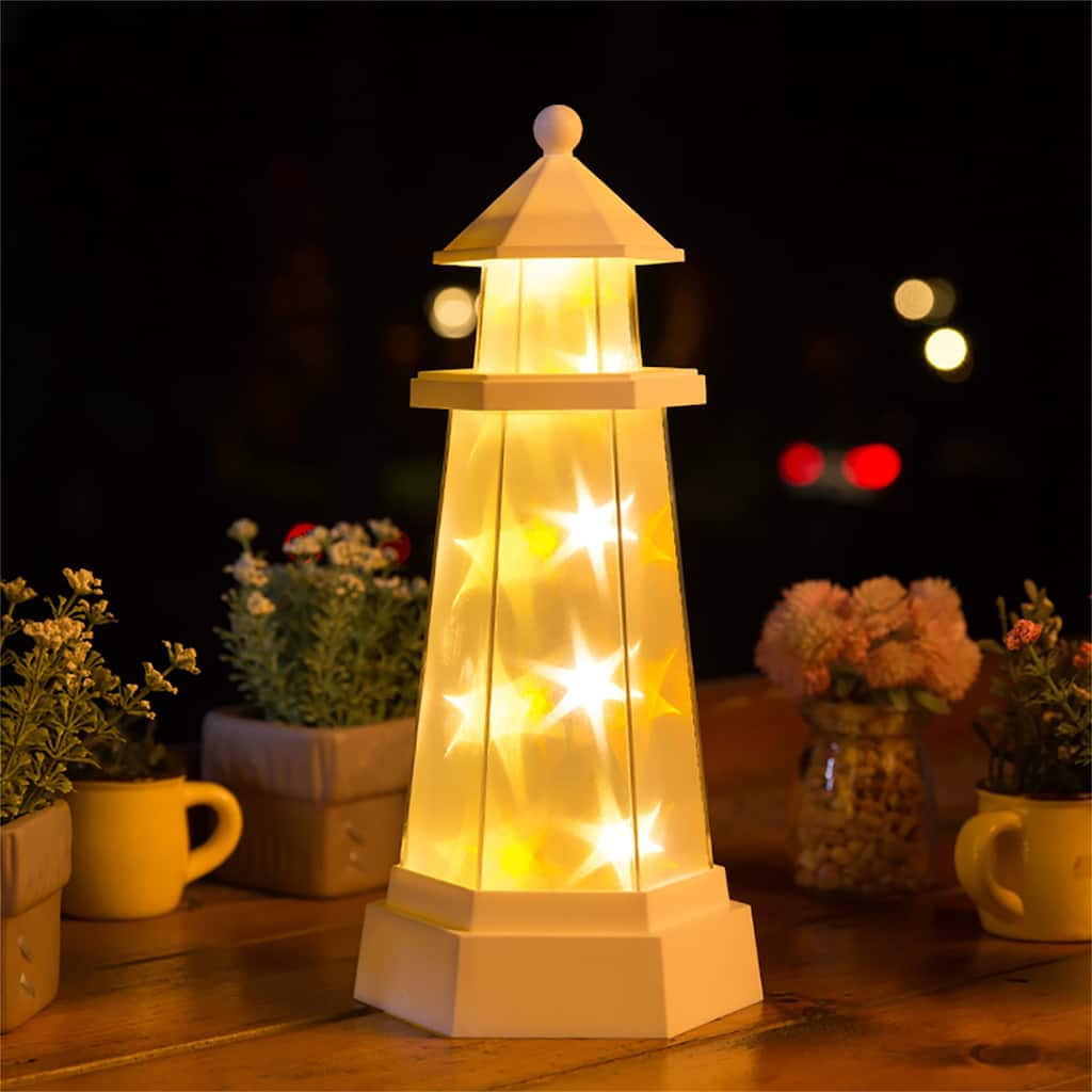 Acrylic LED Christmas Tree Night Light Holiday Decoration