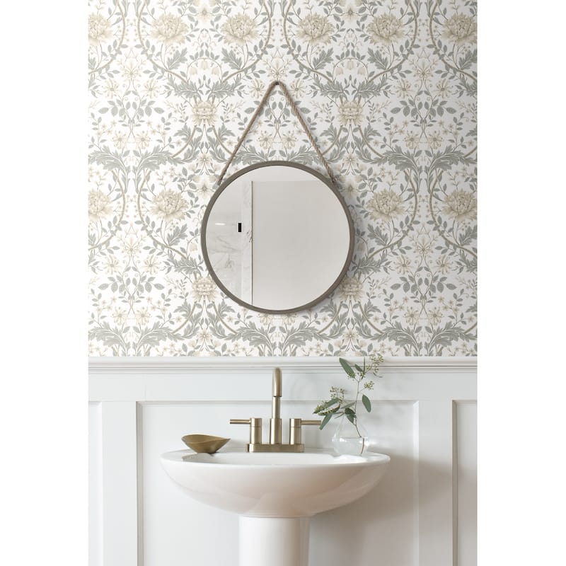 NextWall Honeysuckle Trail Peel and Stick Wallpaper