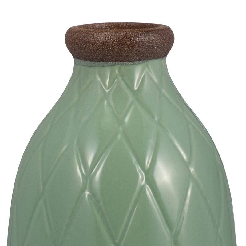 Sagebrook Home Neutral Ceramic Vase