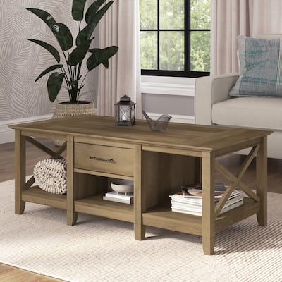 Key West Coffee Table with Storage by Bush Furniture
