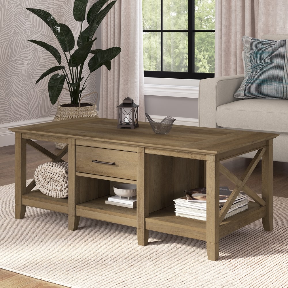 Key West Coffee Table with Storage by Bush Furniture
