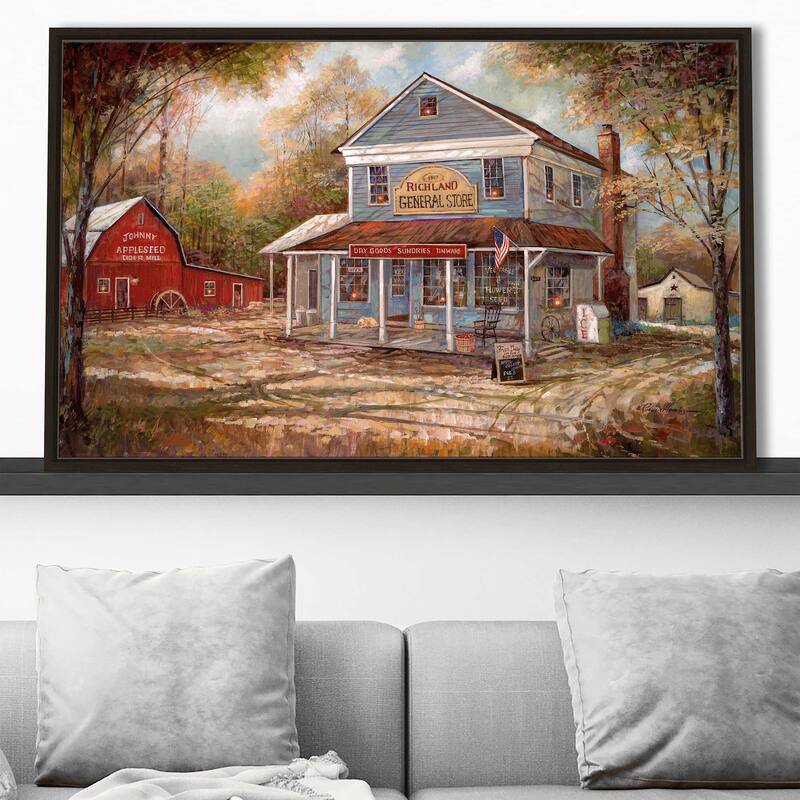 "Richland General Store" by Ruane Manning Print on Floating Canvas
