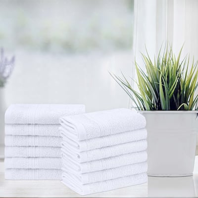 Eco-Friendly Sustainable Cotton Washcloth by Superior (Set of 12)