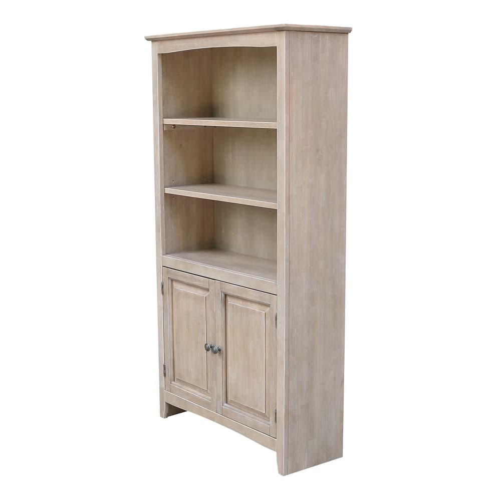 Solid Wood 60" Shaker Bookcase