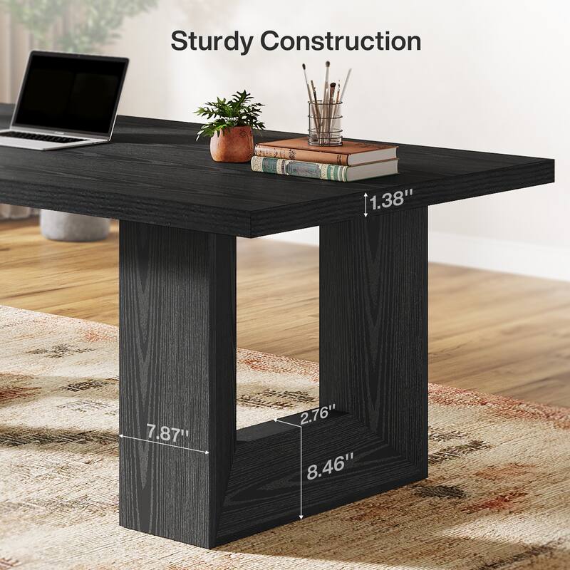 62.99" Large Home Office Desk, Computer Table for Office