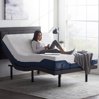 Gel and Aloe Vera 12-inch Hybrid Mattress and L300