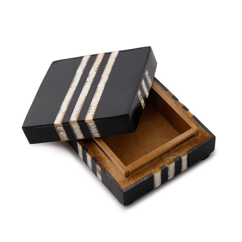 Small Square Storage Box - 2.5" - Black