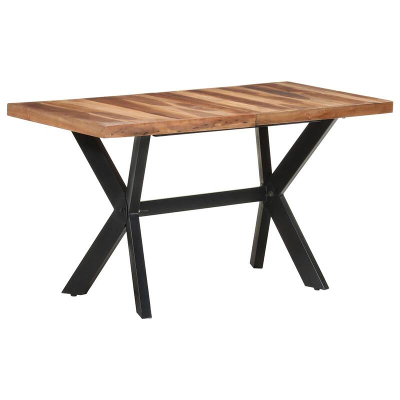 vidaXL Solid Wood Dining Table with Honey Finish Wooden Furniture Multi Sizes