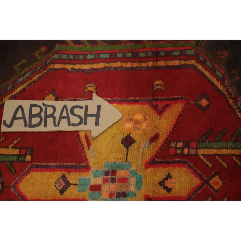 Hand Knotted Oriental 100% Wool Carpet Traditional Geometric Greys & Charcoal Ardebil Runner Rug - 9' 7'' X 4' 0''