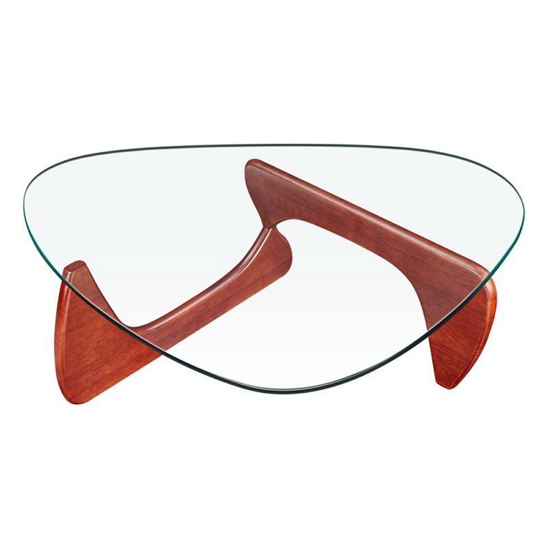 Modern Solid wood/Tempered glass coffee table