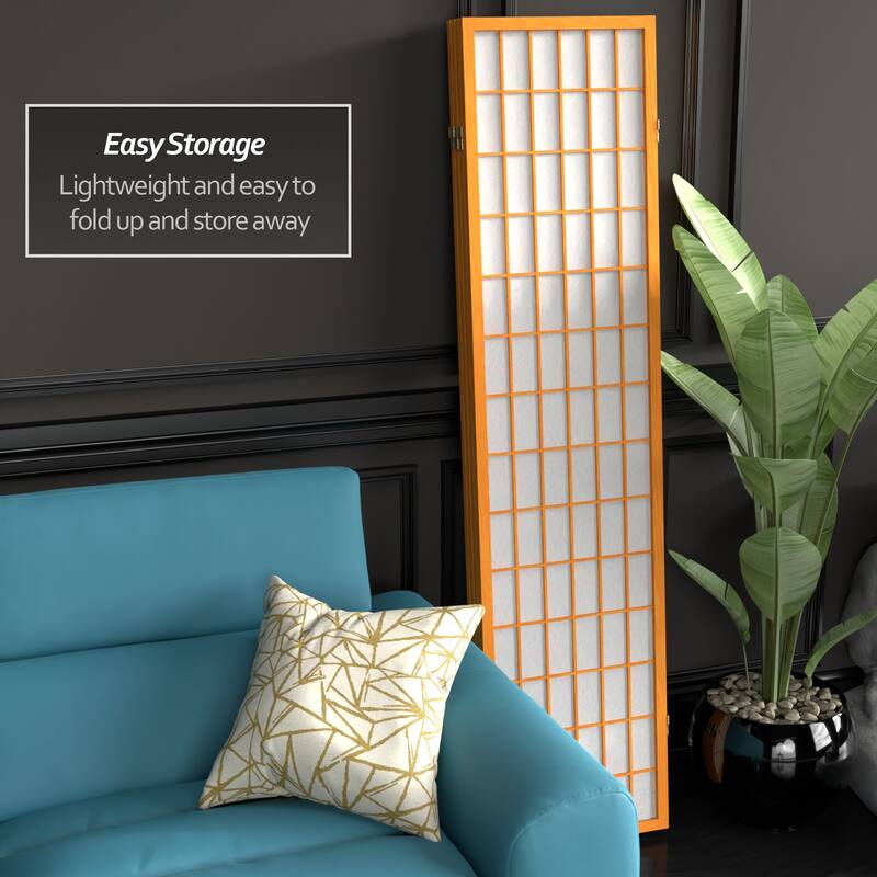 Wood and Rice Paper Windowpane Shoji Screen (China)