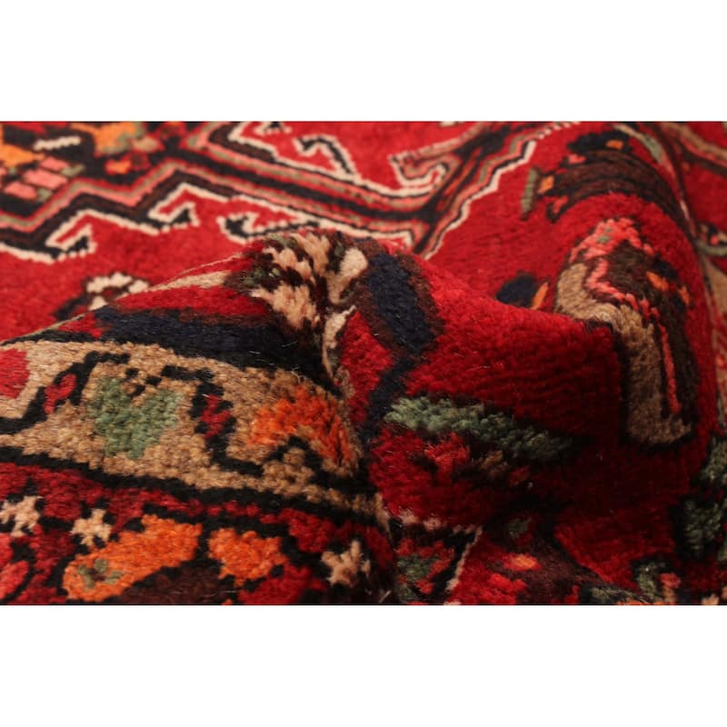 ECARPETGALLERY Hand-knotted Andelz Red Wool Rug - 3'5 x 9'6