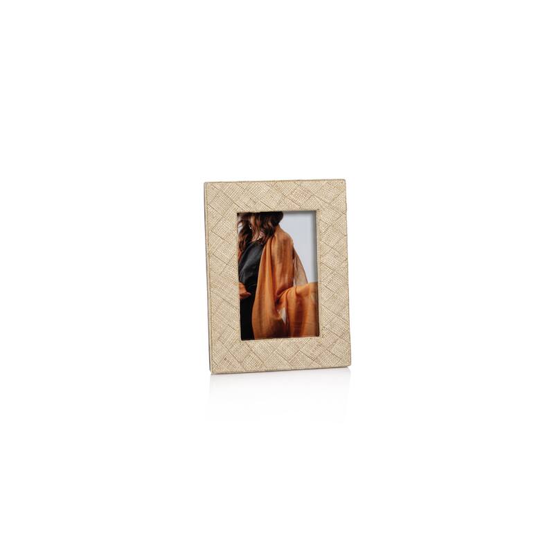 Lazarev Woven Raffia Photo Frame - 4" x 6"