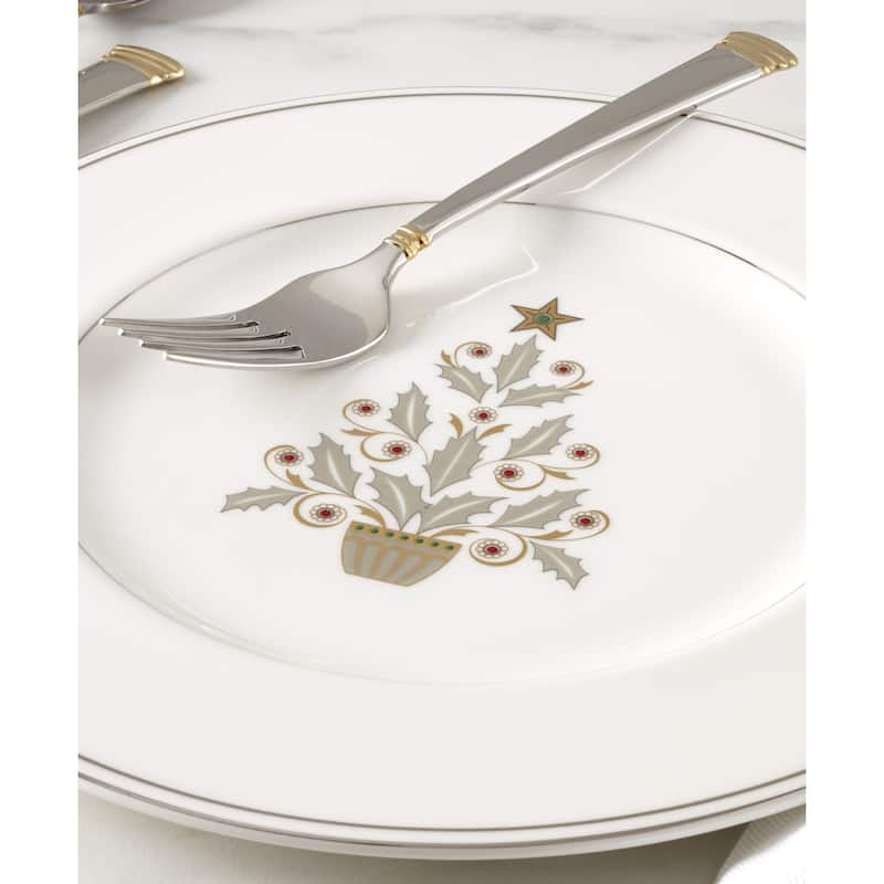 Lenox Federal Platinum Tree Accent Plates, Set of 4