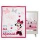 preview thumbnail 2 of 7, Lambs & Ivy Disney Baby Minnie Mouse Love 3-Piece Pink Nursery Crib Bedding Set