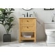 preview thumbnail 1 of 23, Grand 19 - 30 Inch Single Bathroom Vanity 24 Inches - Natural Wood
