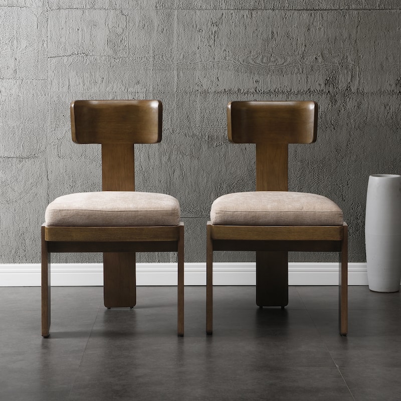 Wood Dining Chair Side Chair Set of 2