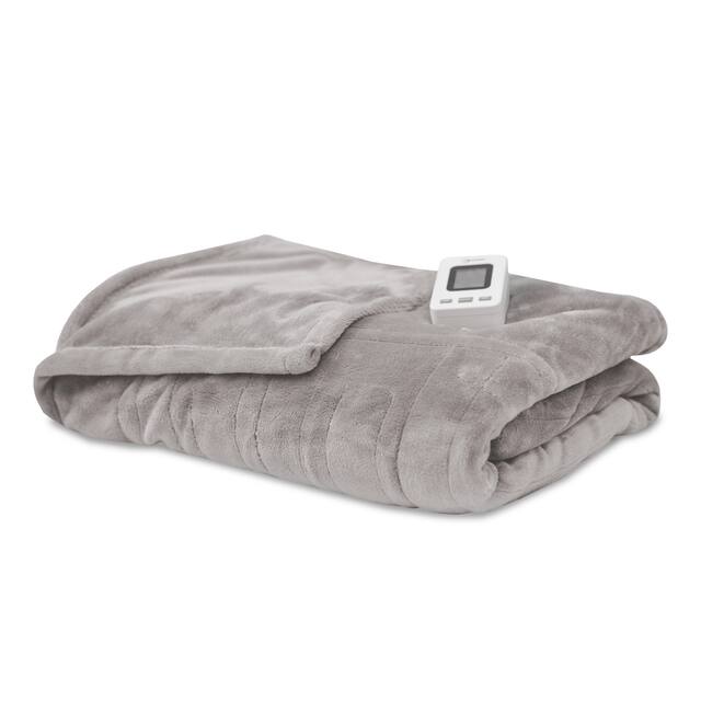 SensorPEDIC Warming Blanket with Digital Controller(s) - Full - Soft Grey