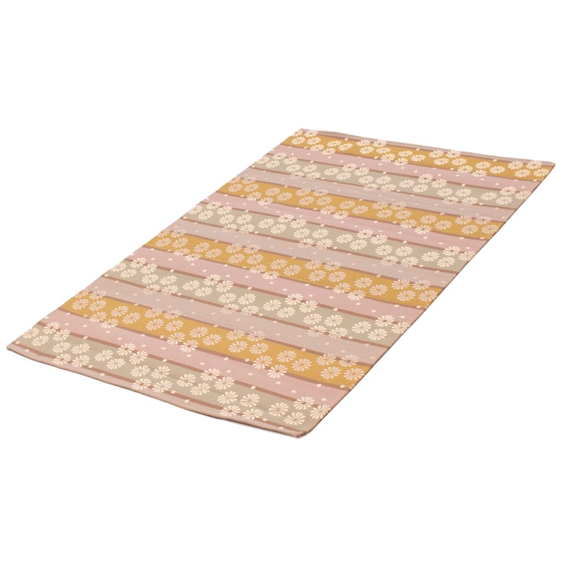 ECARPETGALLERY Machine Woven Lotus Mod Cotton Rug - 4'4 x 6'8