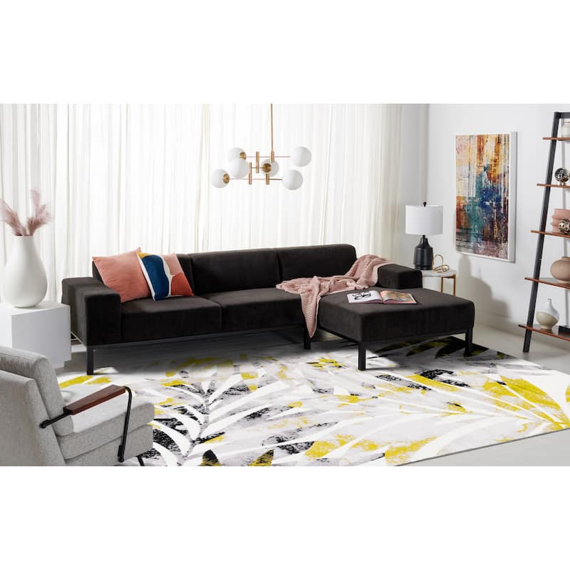 SAFAVIEH Skyler Leanna Distressed Tropical Watercolor Rug