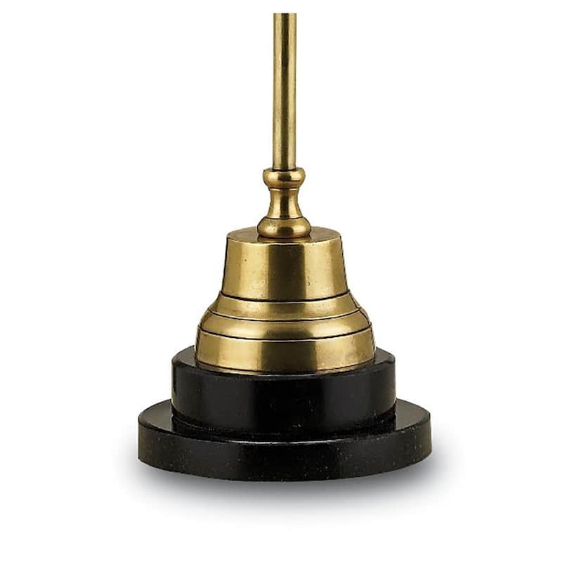 Currey & Company Messenger Brass Table Lamp - 26"h x 7"dia