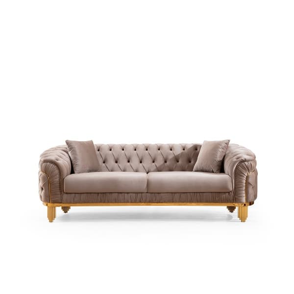 Vanessa Transitional Style Sofa Made with Wood Bed Bath & Beyond