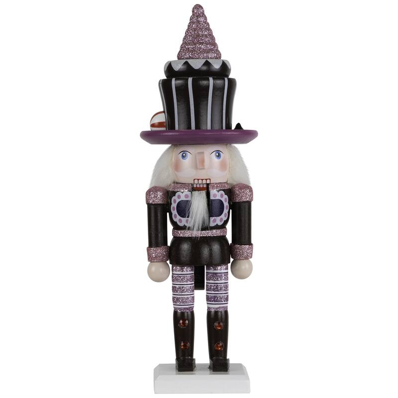 Cupcake Nutcracker Christmas Figure - 10" - Brown and Pink