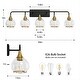 preview thumbnail 23 of 151, Modern Vanity Lights Dimmable Bathroom Light Fixtures with Glass Shade