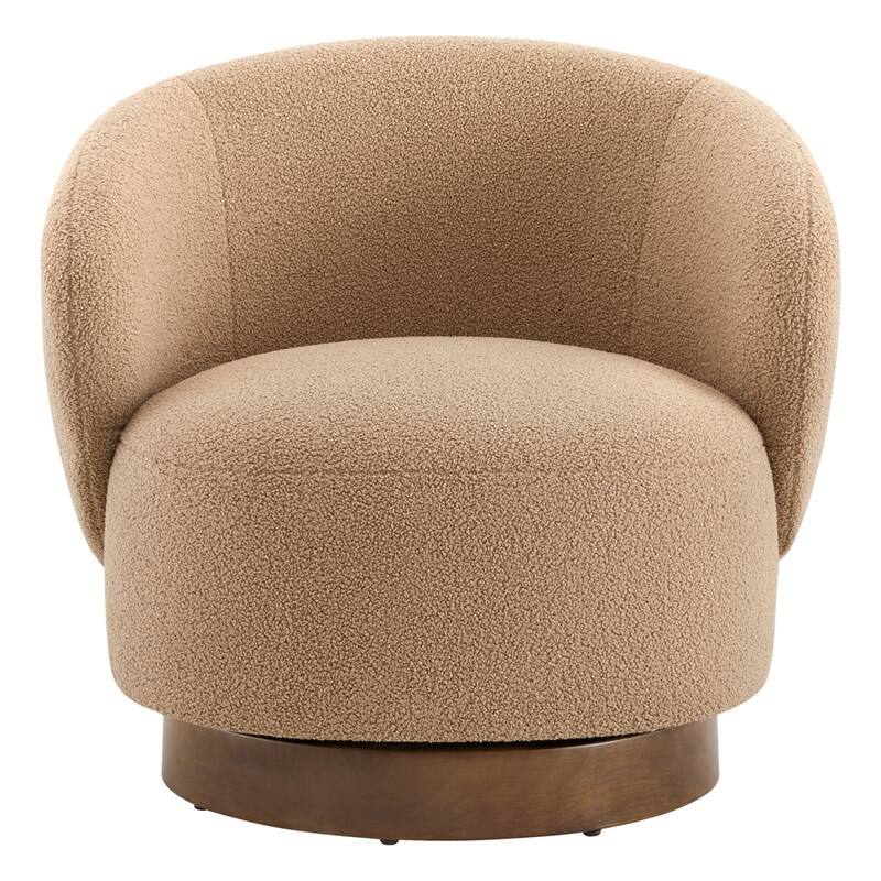 Spruce & Spring Ariel Upholstered Swivel Accent Chair Fabric