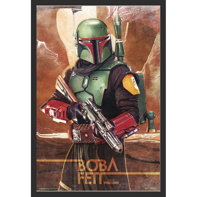 Star Wars Boba Fett Framed Poster - 24 x 36 Inch