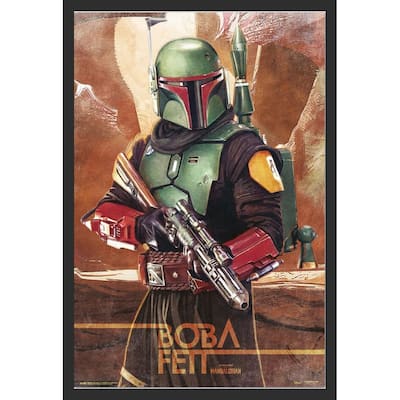 Star Wars Boba Fett Framed Poster - 24 x 36 Inch
