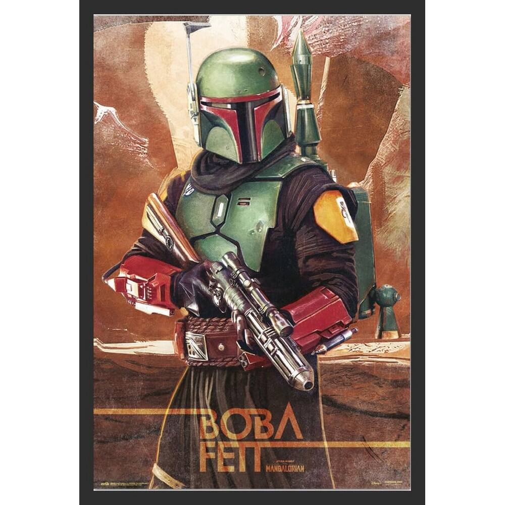Star Wars Boba Fett Framed Poster - 24 x 36 Inch