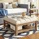 preview thumbnail 7 of 20, Lennon Pine Planked Ottoman Coffee Table by iNSPIRE Q Artisan