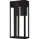 preview thumbnail 2 of 5, Boswell 1-Light Matte Black Outdoor Wall Lantern