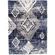preview thumbnail 47 of 53, ECARPETGALLERY Morocco Mosaique Southwestern Rug 6'7" x 9'6" - Navy Blue