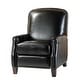preview thumbnail 17 of 97, Gladis Cigar Genuine Leather Recliner with Nailhead Trim