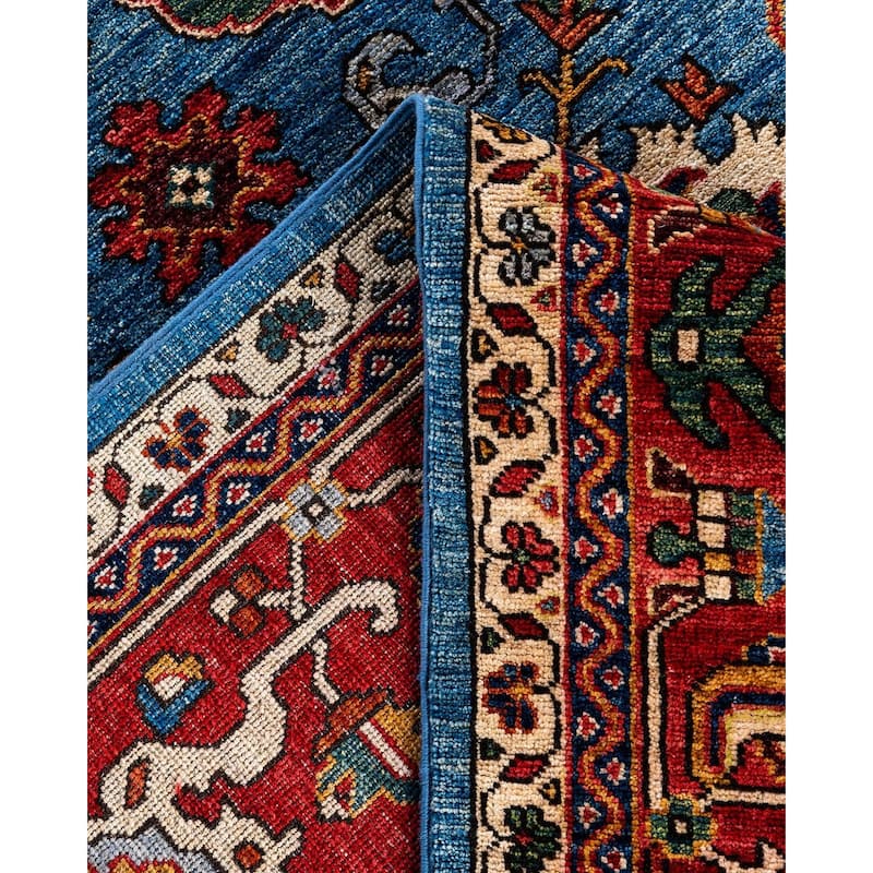 Serapi One-of-a-Kind Hand-Knotted Area Rug - Light Blue, 8' 1" x 9' 8" - 8' 1" x 9' 8"