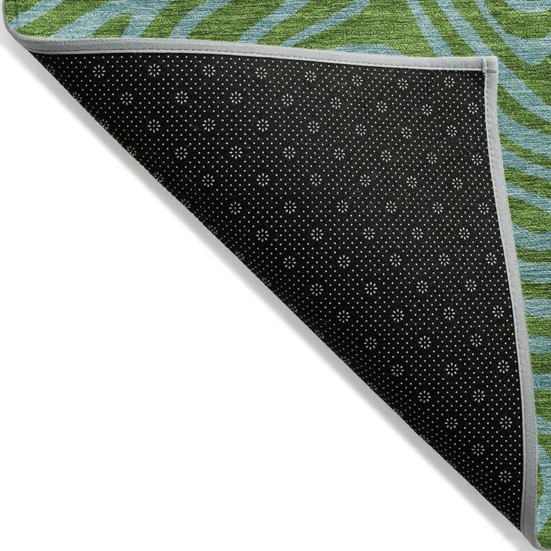 HomeRoots Abstract Transitional Rectangle Outdoor Rug