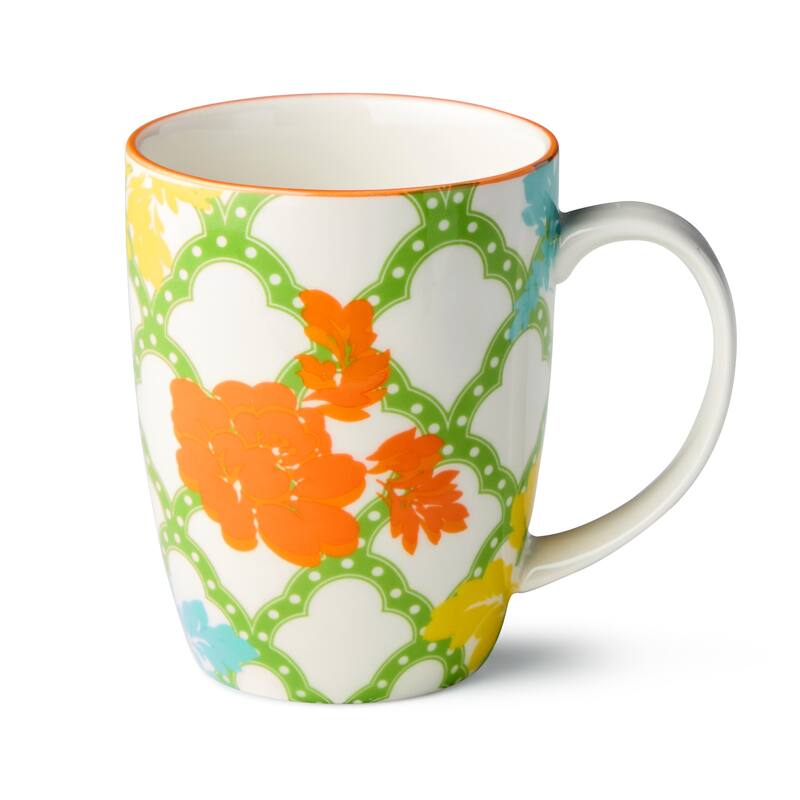 Certified International Pavillion 16 oz. Mugs, Set of 6 Assorted Designs