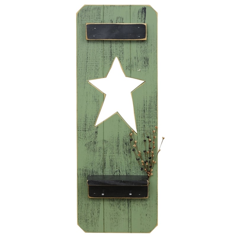 Country-Style Star Shutter - Green